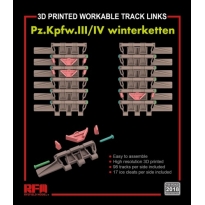 Rye Field Model 2018 3D Printed Workable Track Links Pz.Kpfw.III/IV winterketten (1:35)