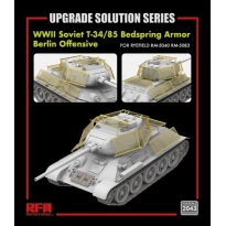 Rye Field Model 2043 Upgrade Solution Series for WWII Soviet T-34/85 Bedspring Armor Berlin Offensive for RM-5040/RM-5083 (1:35)