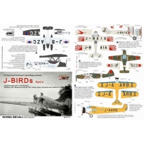 Rising Decals 72117 J-BIRDs V. Camouflage schemes and decals for Japanese civil aircraft (decals for 4 a/c) (1:72)
