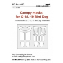 Rising Decals RDM000 Canopy mask for O-1/L-19 Bird Dog (AviModels Kit) (1:72)