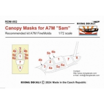 Rising Decals RDM002 Canopy mask for A7M "Sam" (1:72)