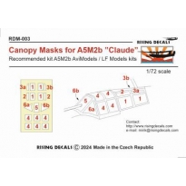 Rising Decals RDM003 Canopy mask for A5M2b "Claude" (1:72)