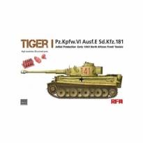 Rye Field Model 5001U Tiger I Pz.Kpfw.VI Ausf.E Sd.Kfz.181 Initial Production Early 1943 North African Front / Tunisia (1:35)