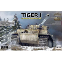 Rye Field Model 5025 German Tiger I Early Production Wittmann's Tiger No. 504 with full interior & clear parts of the hull & turret (1:35)