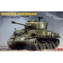 Rye Field Model 5028 M4A3E8 Sherman w/workable track links & torsion bars (1:35)