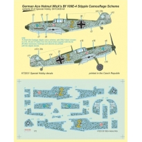 Bf 109E-4 German Ace H. Wick Decal Motley Camo (1:72)