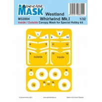 Special Mask 32004 Westland Whirlwind Mk.I Inside/Outside Mask (1:32)