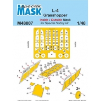 Special Mask 48007 L-4 Grasshopper Inside/Outside Mask (1:48)
