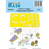 Special Mask 72002 SAAB 37 Viggen Single Seater Mask (1:72)