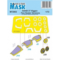 Special Mask 72003 SAAB 37 Viggen Two Seater Mask (1:72)