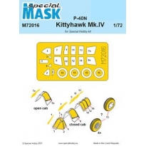 Special Mask 72016 P-40N/Kittyhawk Mk.IV Mask (1:72)