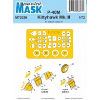 Special Mask 72026 P-40M Warhawk/Kittyhawk Mk.III Mask (1:72)
