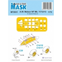 Special Mask 72031 A.W. Meteor NF Mk.11/12/13 Mask (1:72)