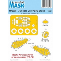 Junkers Ju 87D/G Stuka Mask / for Special Hobby and Academy kits (1:72)