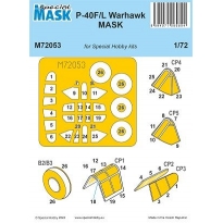 Special Mask 72053 P-40F/L Warhawk Mask (1:72)