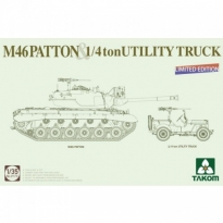Takom 2117X M46 Patton & 1/4 ton Utility Truck- Limited Edition (1:35)