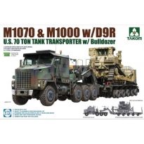 Takom 5002 M1070 & M1000 w/D9R U.S. 70 Ton Tank Transporter w/Bulldozer (1:72)