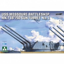 Takom 5015 USS Missouri Battleship Mk.7 16'/50 Gun Turret No.1 (1:72)
