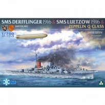 Takom Snownam SP-7043 SMS Derfflinger 1916 & SMS Leutzow 1916 & Zeppelin Q class - Limited Edition (1:700)