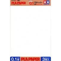 Tamiya 70208 Plastik-Papier 0,1 mm (3 arkusze)