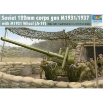 Trumpeter 02316 Sov. 122mm corps gun M1931/1937 with M1931 Wheel (A-19) (1:35)