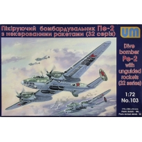 Unimodels 103 Dive Bomber Pe-2 with unguided rockets (32 series) (1:72)