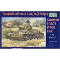 Unimodels 253 Captured T-34/76 (1942) tank (1:72)
