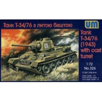 Unimodels 326 Tank T-34/76 model 1943 with cast turret (1:72)