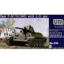 Unimodels 336 Tank T-34/76 (1940) with L-11 Gun (1:72)