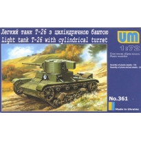 Unimodels 361 Light tank T-26 with cylindrical turret (1:72)