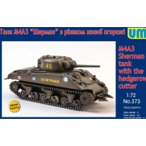 Unimodels 373 Medium tank M4А3 with the hedgerow cutter (1:72)