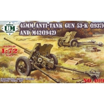 Unimodels 409 45mm AT gun model 1937/ model 1942 (1:72)