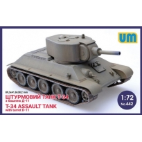 Unimodels 442 T-34 Assault tank w/turret D-11 (1:72)