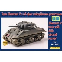 Unimodels 468 Sherman V tank w/60Ib aircraftrocket (1:72)
