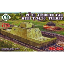 Unimodels 622 PL-43 Armored car w/T-34/76 turret (1:35)