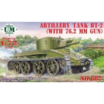 Unimodels 682 Artillery Tank BT-2 (with 76.2mm Gun) (1:72)