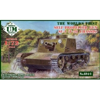 Unimodels 694-1 Self-Propelled Gun Su-1 (T-26 Chassis) Rubber Tracks (1:72)