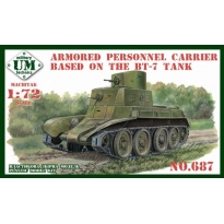 Unimodels 687 Armored Personnel Carrier based on BT-7 Tank (1:72)
