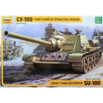 Zvezda 3688 Soviet tank destroyer SU-100 (1:35)