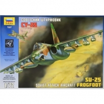 Zvezda 7227 Soviet Attack Aircraft Sukhoi Su-25 Frogfoot (1:72)