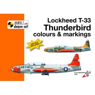 Mark 1 MKD32008 Lockheed T-33 Thunderbird Colour and markings and decals (1:32)