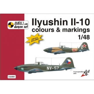 Mark 1 MKD48001 Ilyushin Il-10 Colour and markings and decals (1:48)