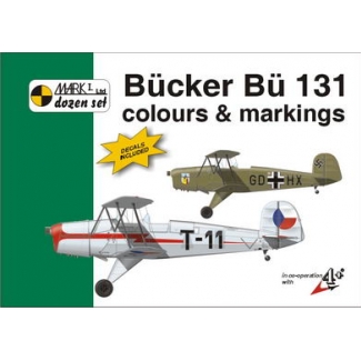 Mark 1 MKD48003 Bücker Bü 131 Colour and markings and decals (1:48)