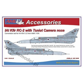 AML A48046 IAI Kfir RC-2 / Tsniut camera nose: Konwersja (1:48)