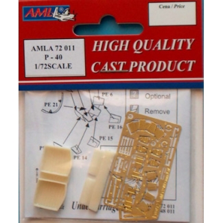 AML A72011 Curtiss P-40B,C,E,M,N: Wheel well set (1:72)