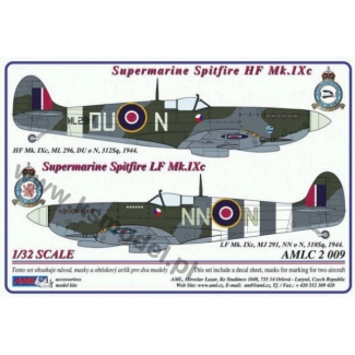 AML C2009 S.Spitfire MK IXC / 2 decal versions : DUoN  , NNoN (1:32)