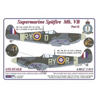 AML C2015 S.Spitfire MK VB, 313Sq - Part II / 2 decal versions : RYoD , RYoR (1:32)