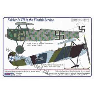 AML C8009 Fokker D.VII in the Finnish Service (1:48)