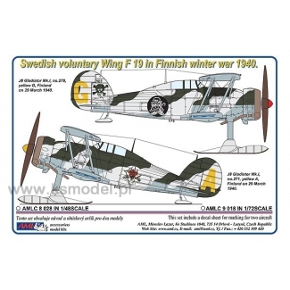 AML C8028 Swedish voluntary Wing F19 in Finnish winter war 1940 (1:48)