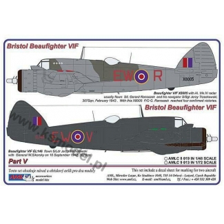 AML C9013 B.Beaufighter - Part V / 2 decal versions : WMoR,WMoV (1:72)